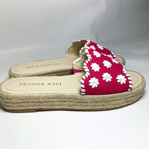 Jack Rogers Shoes New Jack Rogers Pink Slip On Espadrille Palmer 8